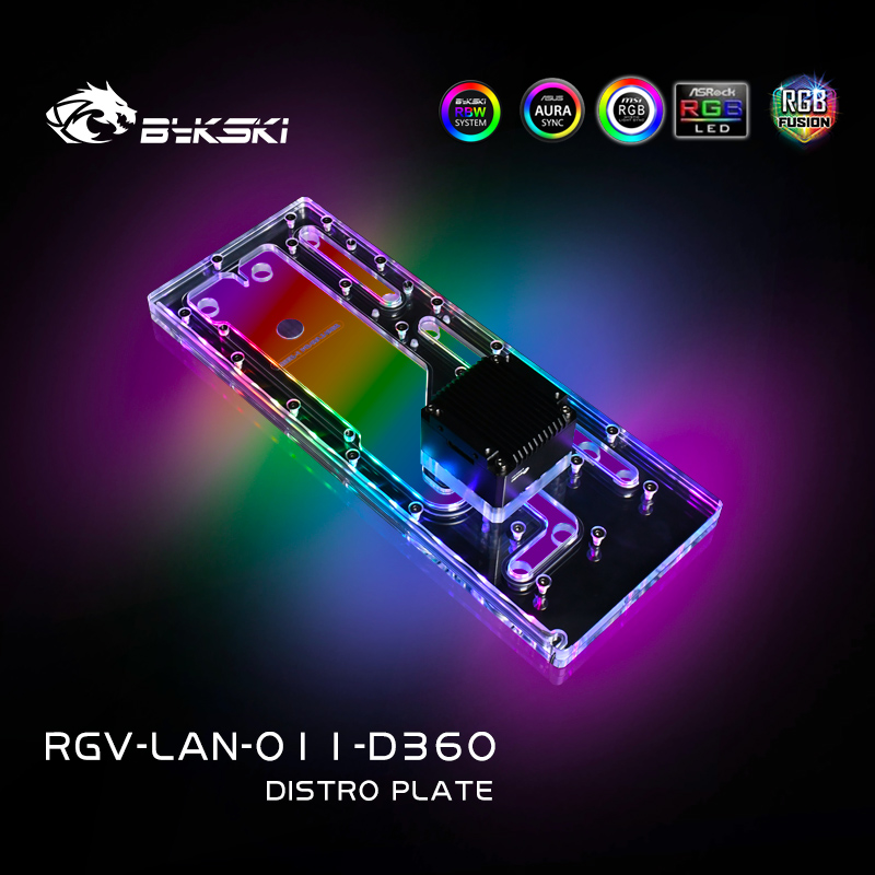 Акриловая панель BYKSKI Distro – обзор и цена Distro Plate Ddc Pump Combo